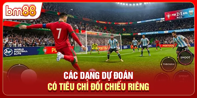 Các dạng dự đoán có tiêu chí đối chiếu riêng