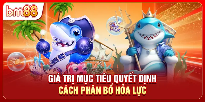 Giá trị mục tiêu quyết định cách phân bổ hỏa lực